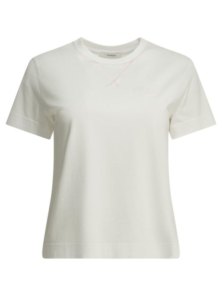 Givenchy Crew-Neck T-Shirt With Logo Tag Size M Women